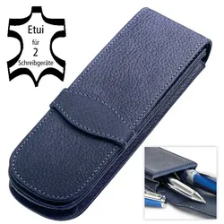 ONLINE Lederetui classic blue für 2 Stifte