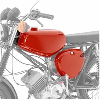 Craftride Tank/Benzintank kompatibel mit Simson S51 / S50 / S70 mit Seitendeckel rot