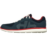 HELLY HANSEN Ahiga V4 Hydropower Sneaker, Navy/Flag Red/Off Whit, 42