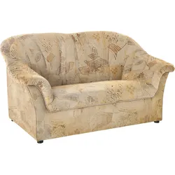 2-Sitzer DOMO COLLECTION "Pegnitz", beige, B:155cm H:82cm T:82cm, 100% Polyester, Sofas