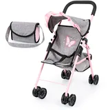 Bayer Design Puppenbuggy Grau/Rosa