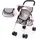 Bayer Design Puppenbuggy Grau/Rosa