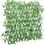 vidaXL Rankgitter mit Künstlichem Efeu Erweiterbar 180 x 65 cm Grün