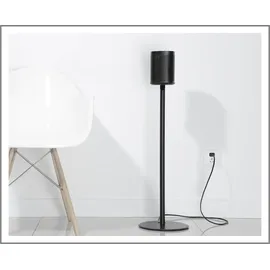 conecto CC50595 2er-Set Premium Standfuß für SONOS ONE + SONOS PLAY:1 mit Kabelmanagement, Höhe: 71,6cm, Traglast: max. 3,0kg, schwarz