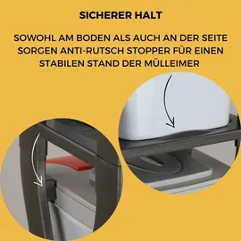 GarPet Lagerregal Kunststoff 3 und 4 schwarz