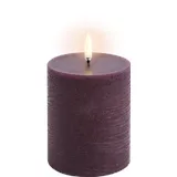 Piffany Copenhagen Uyuni LED Stumpenkerze 7,8x10cm Rustic Plum,