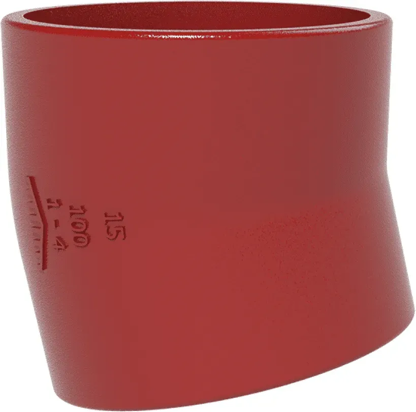 SML-Bogen DN 200, 15 Grad