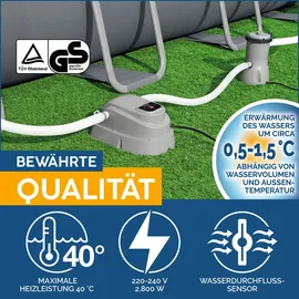 BESTWAY Poolheizung Grau 2800 W