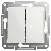 Schneider Electric Doppel-Wechselschalter Asfora Weiß (RAL 9003) EPH0670121D