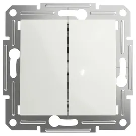 Schneider Electric Doppel-Wechselschalter Asfora Weiß (RAL 9003) EPH0670121D