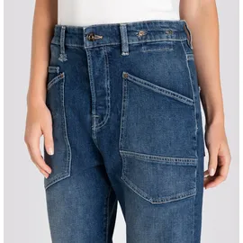 MAC Baggy Jeans in Blau mit Straight Leg-D38