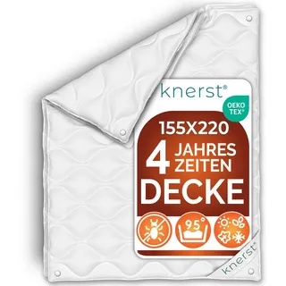 knerst KNERST® Bettdecke für komfortables Schlafen - Bettdecke für jede Jahreszeit - Größe: 135x200 cm