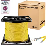 HB-Digital CAT 7 Duplex 100m S/FTP AWG23 LSZH gelb