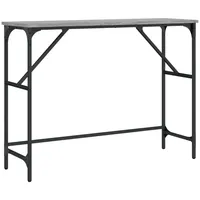 VidaXL Konsolentisch Grau Sonoma 100x32x75 cm Holzwerkstoff