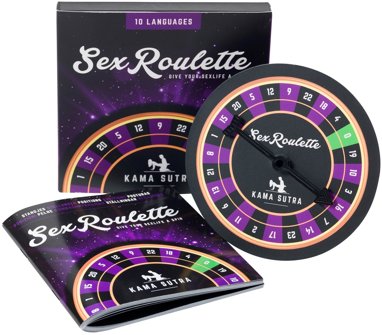 Tease & Please Kamasutra Sex-Roulette-Spiel - Bunt - Bunt