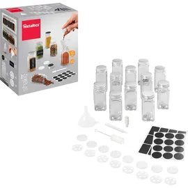 Metaltex Gewürzstreuer-Set 12 cm Transparent unbefüllt