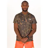 The North Face Reaxion Amp T-Shirt Forest Olive Moss Camo Print M