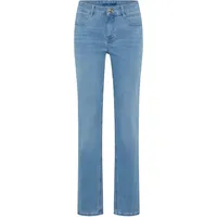 MAC Stretch-Jeans "Angela", Damen, Gr. 34, Länge 30, summer light blau basic, Denim/Jeans, Obermaterial: 98% Baumwolle, 2% Elasthan, figurbetont lang, Jeans, schmal geschnitten