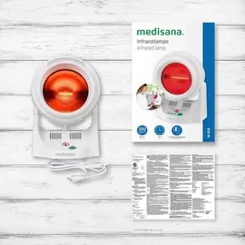 Medisana IR 850 Infrarot-Wärmelampe 300 Watt, Infrarotleuchte mit Timerfunktion