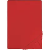 biberna 0077155 Jersey 180 x 200 - 200 x 200 cm rot