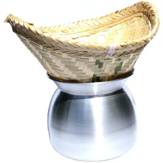 Diamond Brand Diamond Reisdämpfer - Laos Pot und Bambuskorb zum Dampfgaren von Reis