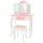 Teamson Kids Fantasy Fields Kinder Schminktisch Mit Spiegel Und Hocker Frisiertisch Rosa TD-11670Q