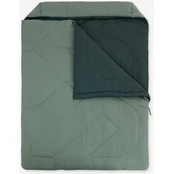 Schlafsack Doppel-Schlafsack Camping - Comfort Double 0 °C, grün, EINHEITSGRÖSSE