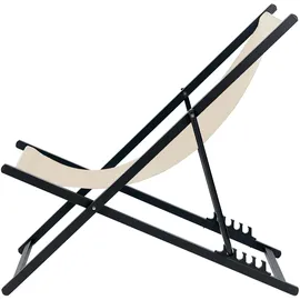 Beliani Locri Ii Liegestuhl 60 x 60 x 79 cm beige