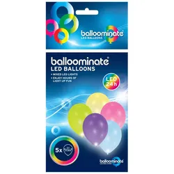 amscan® Luftballons LED bunt