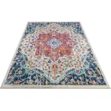 NOURISTAN Orientalischer Design Kurzflor Teppich Bara Multicolor, 200x290 cm