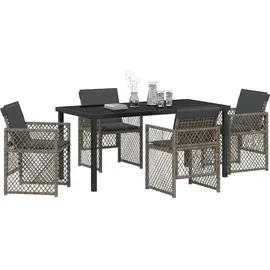 vidaXL Garten Essset 5-tlg. Grau
