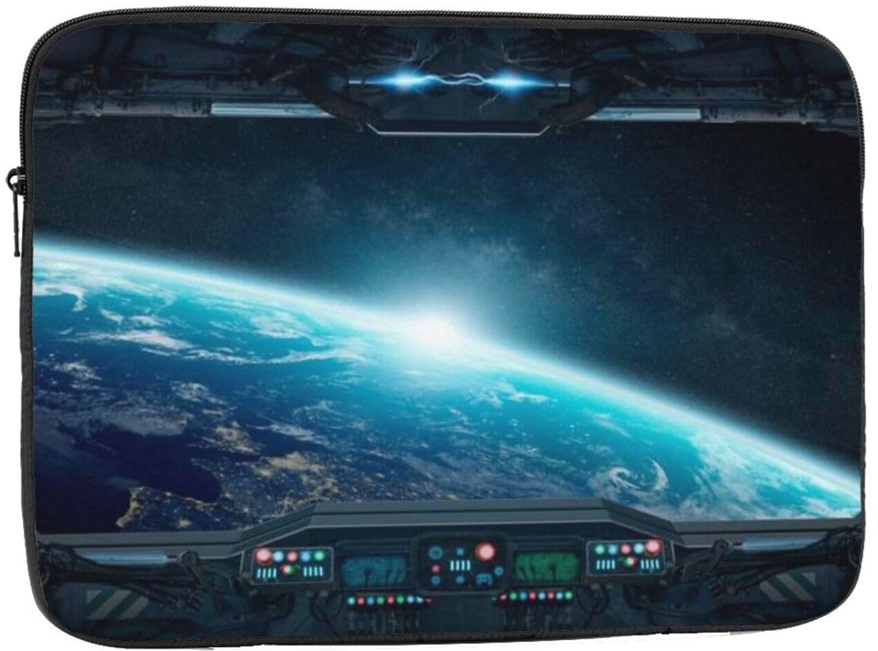 Outer Space Views from Spaceship Laptop Sleeve Light Weight Laptop Case Laptop Cover Shockproof Protective Notebook Case 17 inch