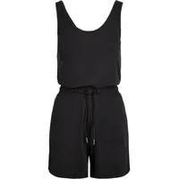 URBAN CLASSICS Ladies Short Sleeveless Modal Jumpsuit in Schwarz, M