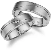 Verlobungsring MARRYA "Titan Ringe Trauringe Eheringe Partnerringe" Fingerringe Gr. 48, Titan, silberfarben (herren ring - silber) Damen