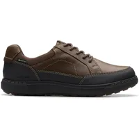 CLARKS Herren Mapstone Logtx, Dunkelbraun Lea, 41 EU