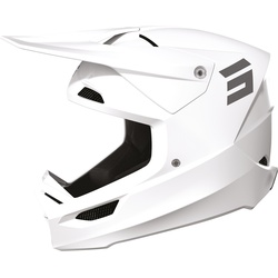 Shot Furious Solid Motocross Helm, weiss, Größe XL für Männer