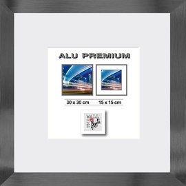 The Wall - the art of framing AG Bilderrahmen Aluminium Quattro schwarz, 30 x 30 cm