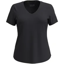 Smartwool Active Ultralite V-Neck Kurzarmshirt Schwarz S