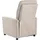 Beliani Fernsehsessel SANDE Polyester 76 x 102 x 83 cm Beige mit Fußstütze