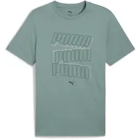 Puma Unisex ESS Logo LAB HOG Tee T-Shirts, Green