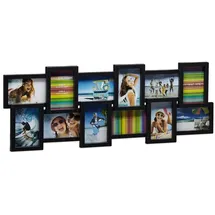 Relaxdays Collage-Bilderrahmen schwarz 81,0 x 30,0 cm, 1 St.