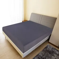 Jersey-Spannbettlaken Anthrazit 100x200 cm aus Baumwolle