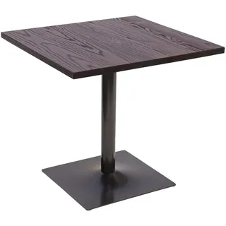 MCW Bistrotisch, Dunkelbraun, Holz, 80x75x80 cm, Esszimmer, Esstische