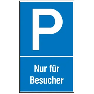 SafetyMarking Parkplatzschild Alu B400xH600 mm Nur für Besucher