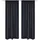 vidaXL Vorhang, Aurore 135 x 245 cm Schwarz blackout