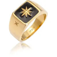 KUZZOI Ring Siegel gold | schwarz 56