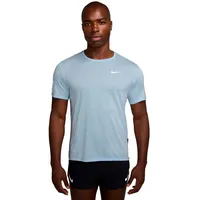 Nike Herren Miler Breathe Dri-Fit Kurzarm-Laufoberteil blau