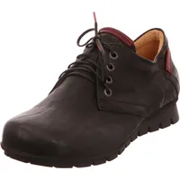 Think MENSCHA Damenschuhe - bequeme Schnür- Halbschuhe schwarz Freizeit NEU - Schwarz - 37,5