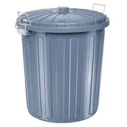 helit Abfalltonne mit Deckel 55L - GR