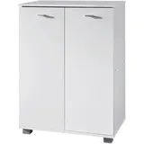 KADIMA DESIGN Schuhschrank 60 x 90 x 35 cm weiß / weiß